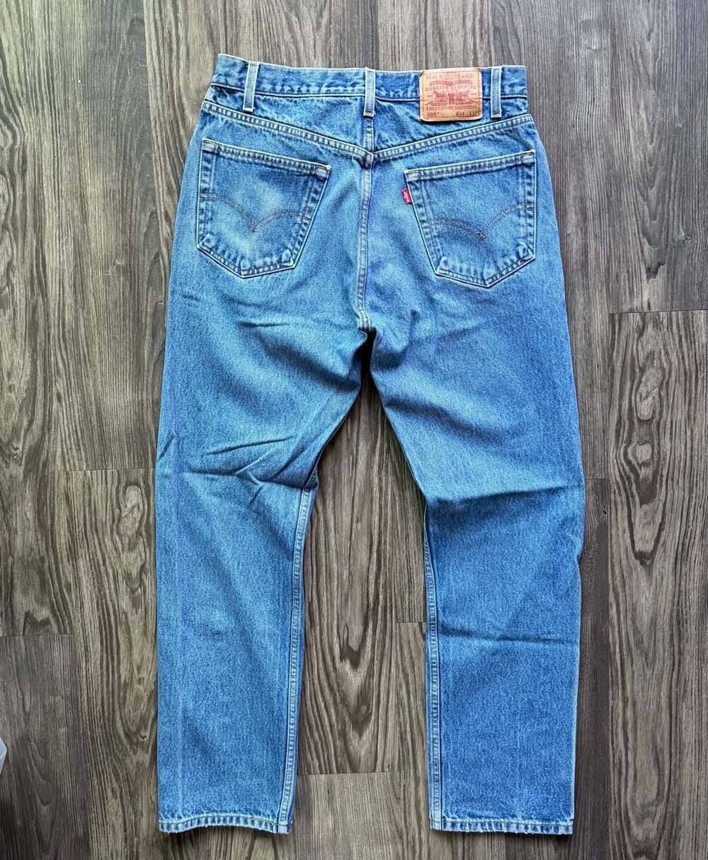Vintage Levi's 505 Regular Fit Straight Leg Jeans